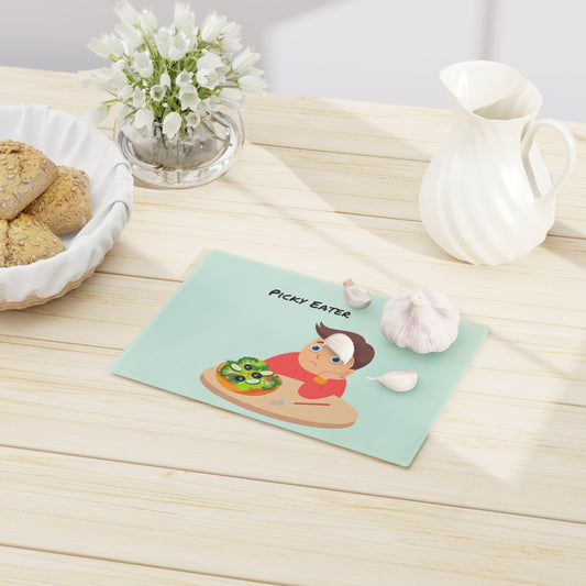 Picky Eater Cutting Board, a fun and practical kitchen accessory designed to make meal prep a breeze. With its durable construction and whimsical design, this cutting board is perfect for encouraging picky eaters to explore new foods. Make cooking fun and enjoyable for the whole family with this charming and functional cutting board.